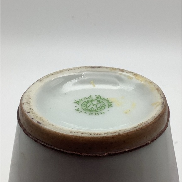 Antique Nippon 6” Hand Painted Purple Vase - Picture 12 of 13